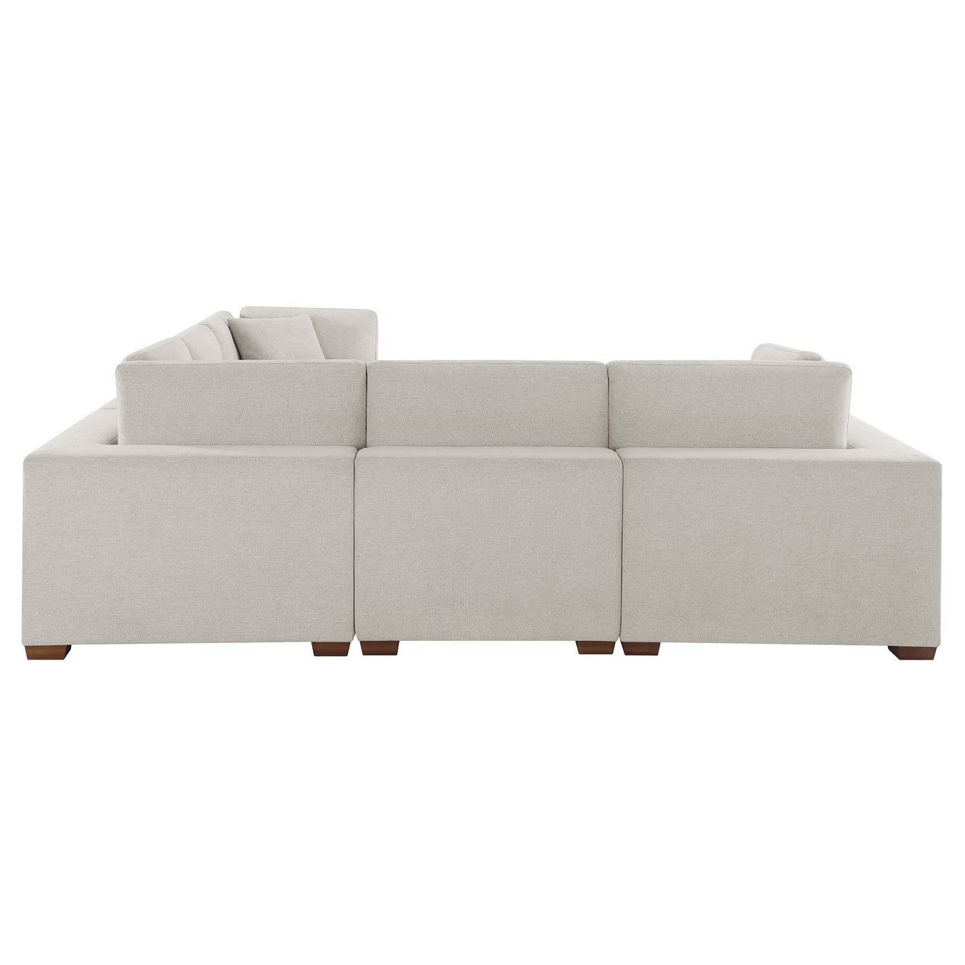 Thomasville Lowell 6-pc sectional in light gray polyester — Modular 6-piece (Costco swap), 6 seats — photo 3 of 23